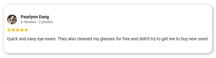 5-Star Testimonial In Rounded Box For Eyes of the Bay From Pearlynn Dang